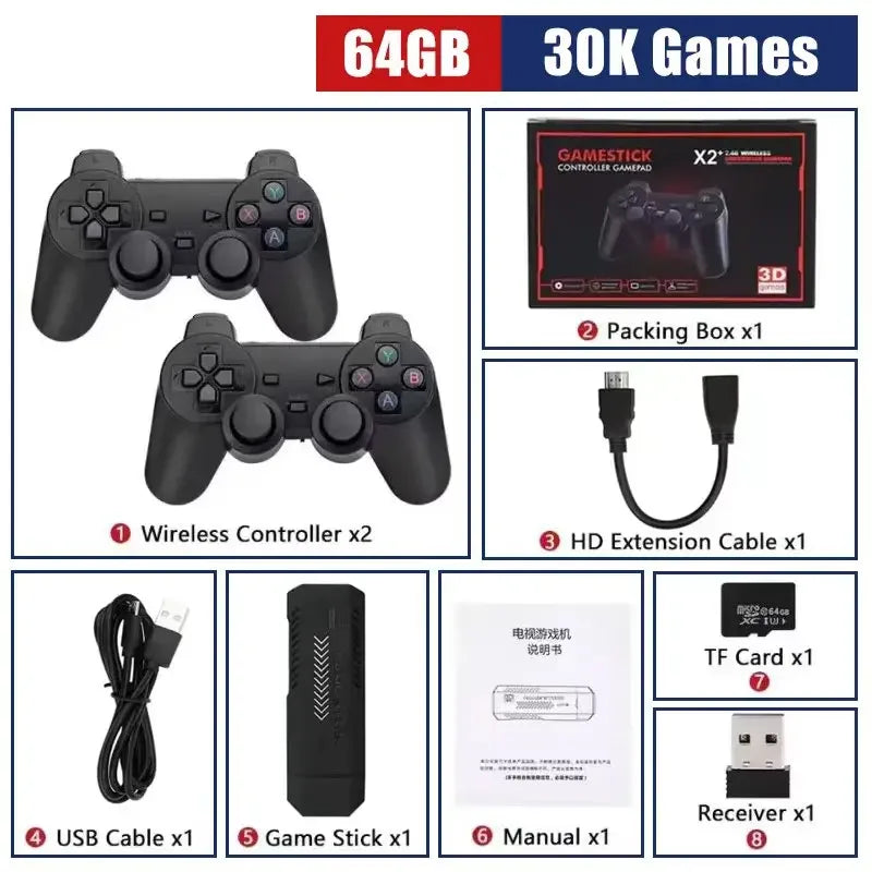 X2 Plus 256G  Handheld Game Console – 4K Ultra HD Screen, 50,000+ Retro Games, Wireless HDMI TV Out, 50+ Emulators