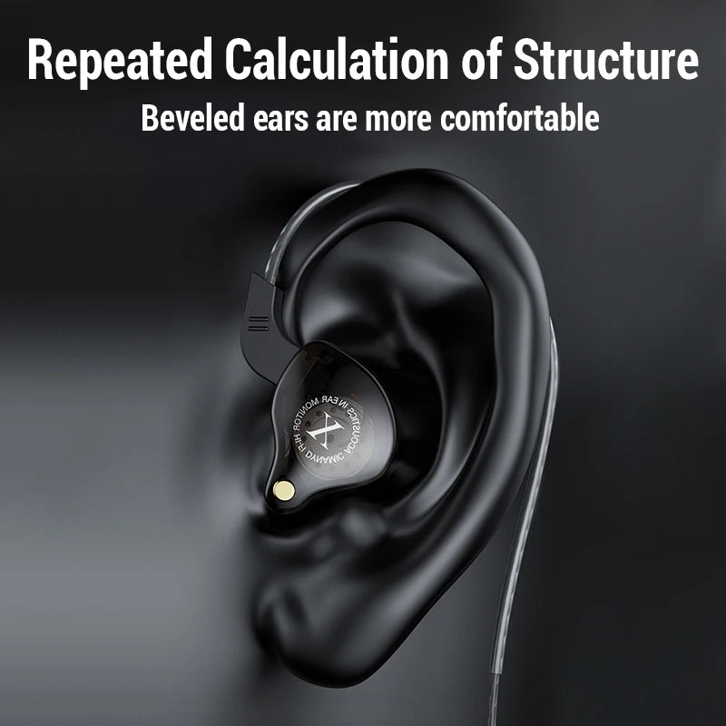 Sport HiFi Headphones with Mic Bass Wired In-Ear Earbuds Game Music Running Noise Cancelling Headset fone de ouvido
