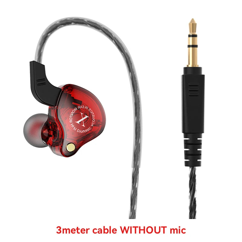 Sport HiFi Headphones with Mic Bass Wired In-Ear Earbuds Game Music Running Noise Cancelling Headset fone de ouvido