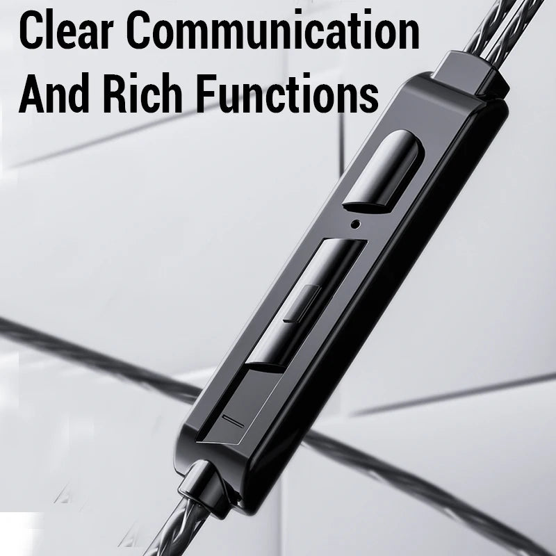 Sport HiFi Headphones with Mic Bass Wired In-Ear Earbuds Game Music Running Noise Cancelling Headset fone de ouvido