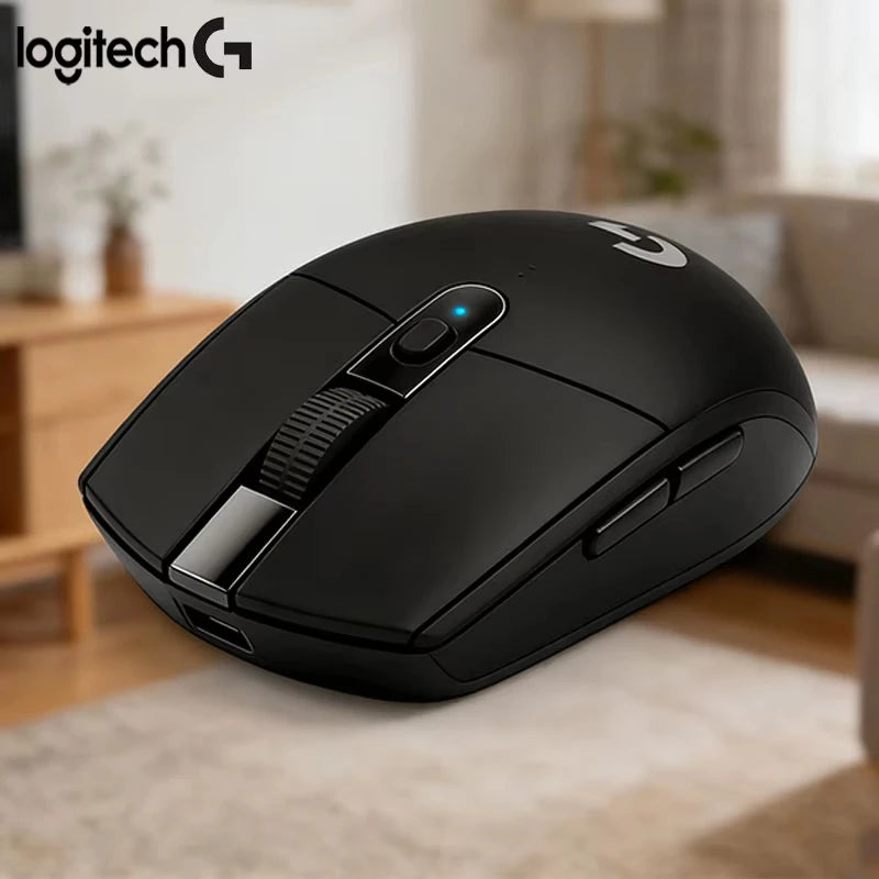 Logitech G304 Wireless Gaming Mice Portable High DPI RGB Optical Mouse Compatible with Notebook Desktop for Work Game