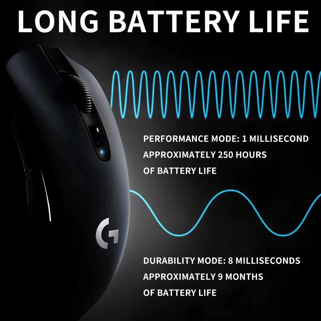 Logitech G304 Wireless Gaming Mice Portable High DPI RGB Optical Mouse Compatible with Notebook Desktop for Work Game