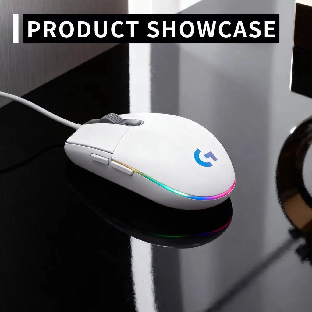 Logitech G102 Wired Gaming Mouse, 1000Hz Polling, 20M Click Durability, RGB Backlit, 6 Keys for Long Sessions