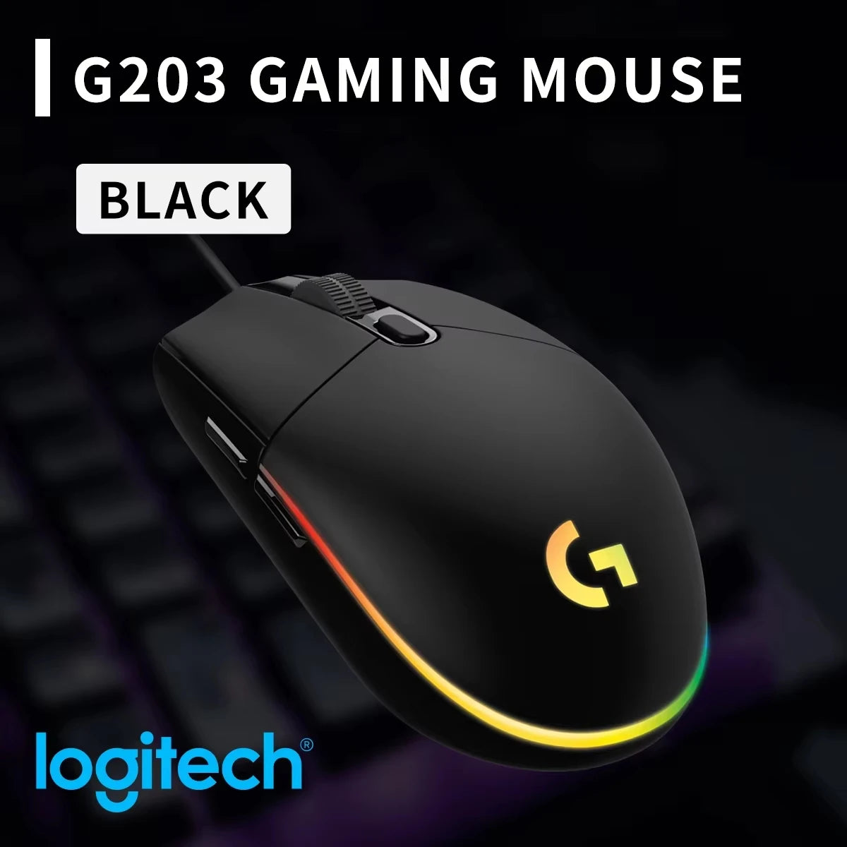 Logitech G304 Wireless Gaming Mice Portable High DPI RGB Optical Mouse Compatible with Notebook Desktop for Work Game