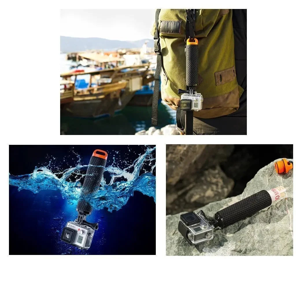 Action Camera Waterproof Water Floating Hand Grip For Gopro Hero Float Handle Mount Accessories For Xiaomi Yi SJ4000 DJI Osmo