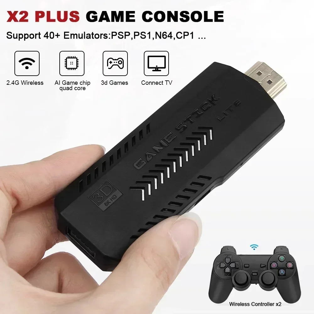 X2 Plus 256G  Handheld Game Console – 4K Ultra HD Screen, 50,000+ Retro Games, Wireless HDMI TV Out, 50+ Emulators