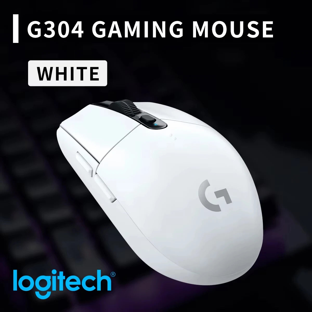 Logitech G304 Wireless Gaming Mice Portable High DPI RGB Optical Mouse Compatible with Notebook Desktop for Work Game