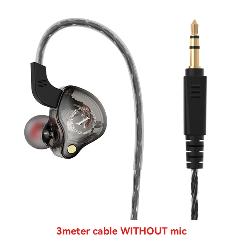 Sport HiFi Headphones with Mic Bass Wired In-Ear Earbuds Game Music Running Noise Cancelling Headset fone de ouvido