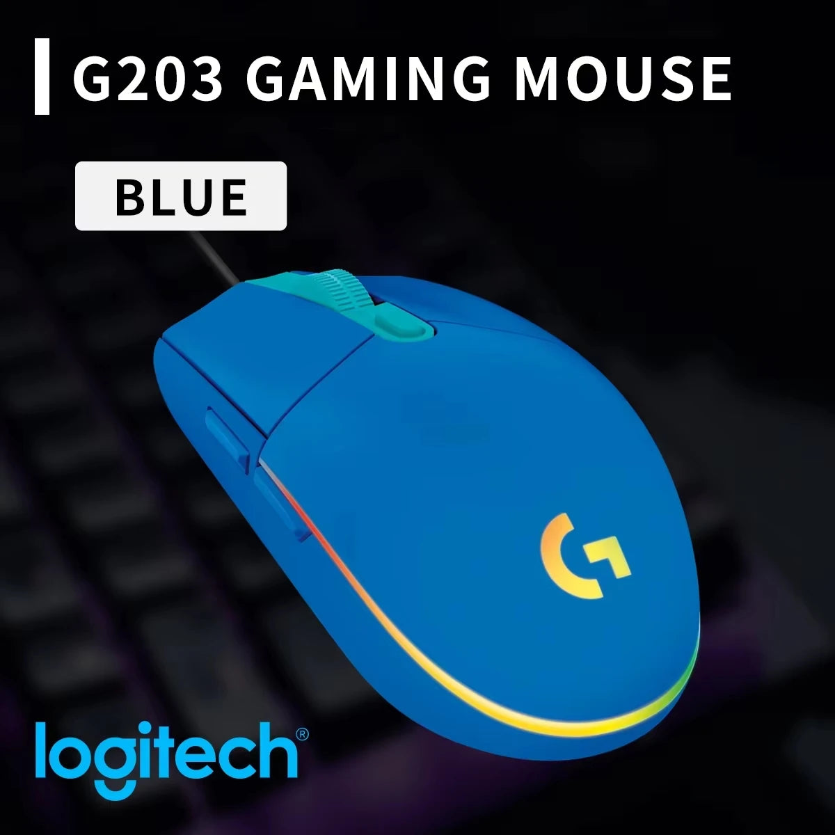 Logitech G304 Wireless Gaming Mice Portable High DPI RGB Optical Mouse Compatible with Notebook Desktop for Work Game