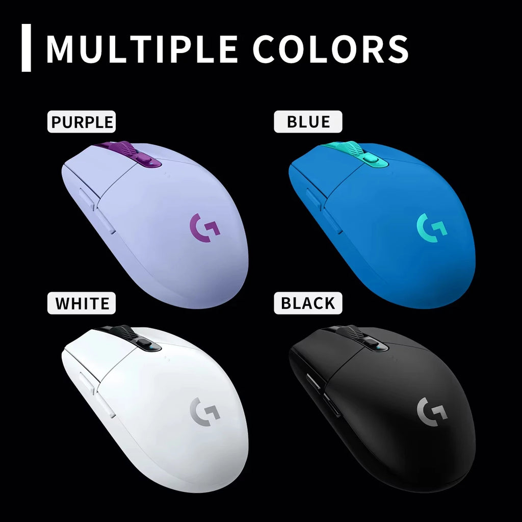 Logitech G304 Wireless Gaming Mice Portable High DPI RGB Optical Mouse Compatible with Notebook Desktop for Work Game