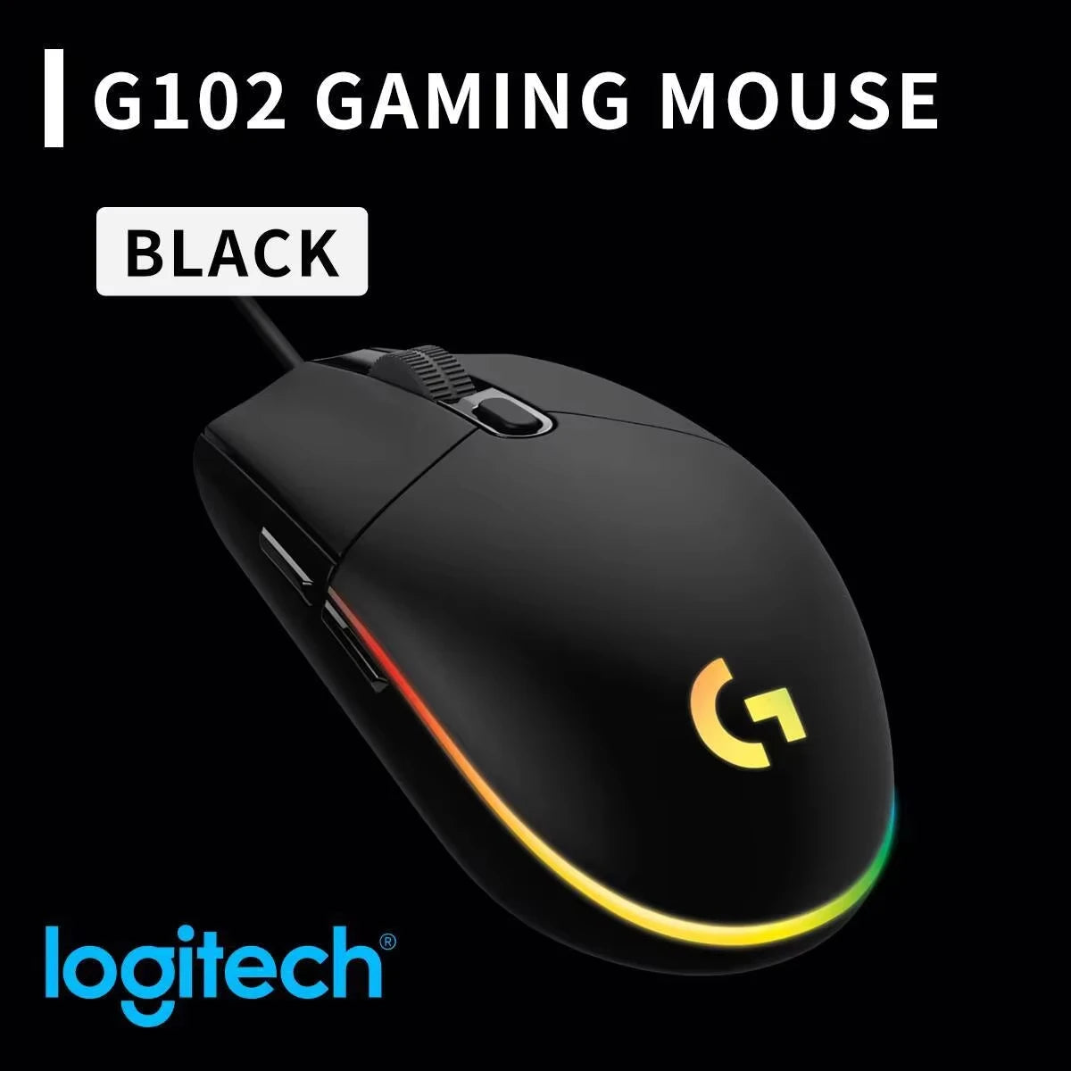 Logitech G304 Wireless Gaming Mice Portable High DPI RGB Optical Mouse Compatible with Notebook Desktop for Work Game