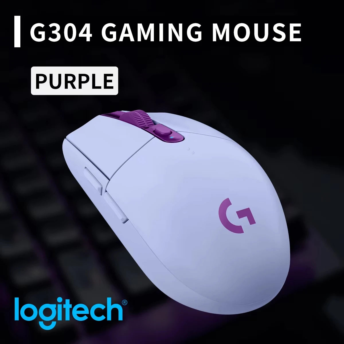 Logitech G304 Wireless Gaming Mice Portable High DPI RGB Optical Mouse Compatible with Notebook Desktop for Work Game
